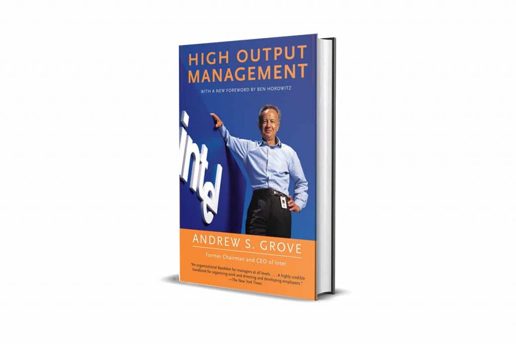 Capa do Livro High Output Management, versão original do Gestão de Alta Performance