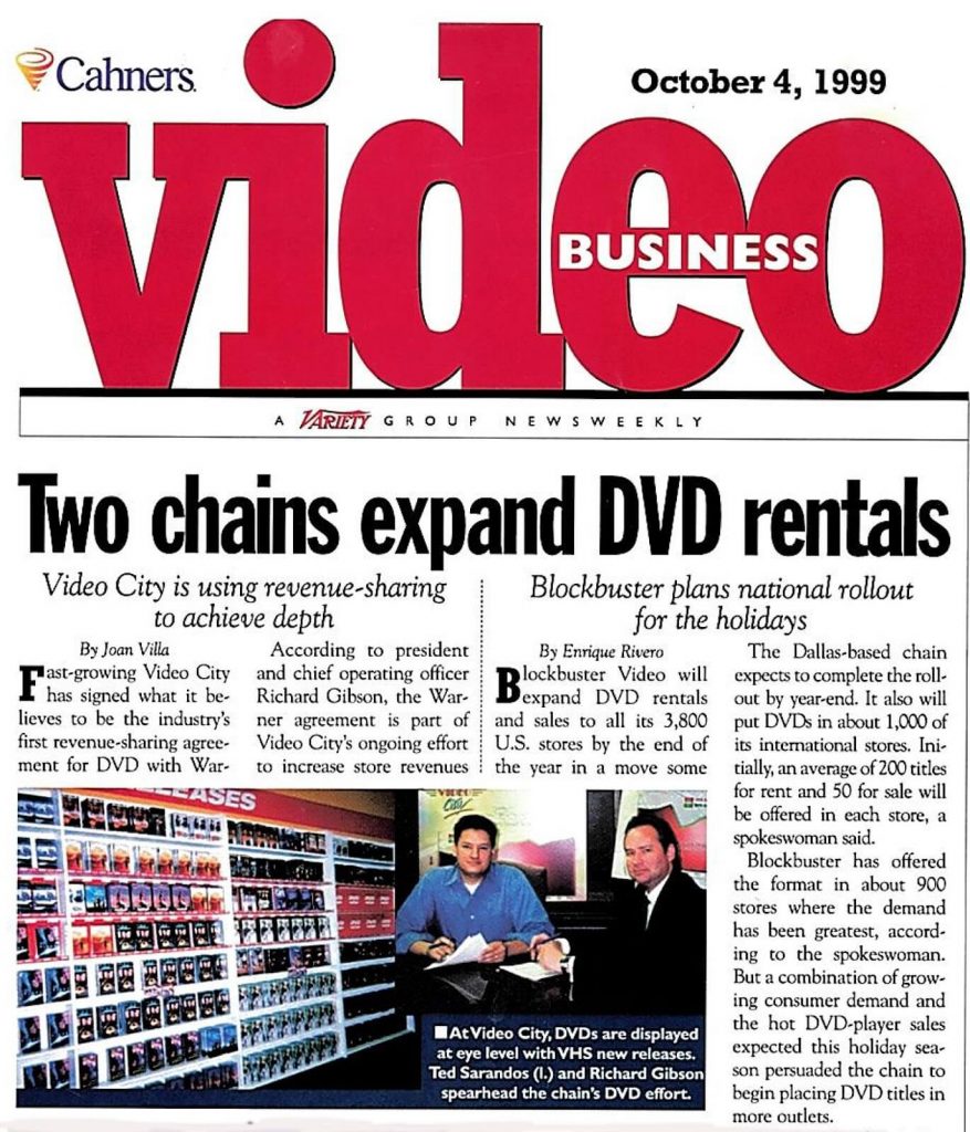 Video Business October 1999 Ted Sarandos