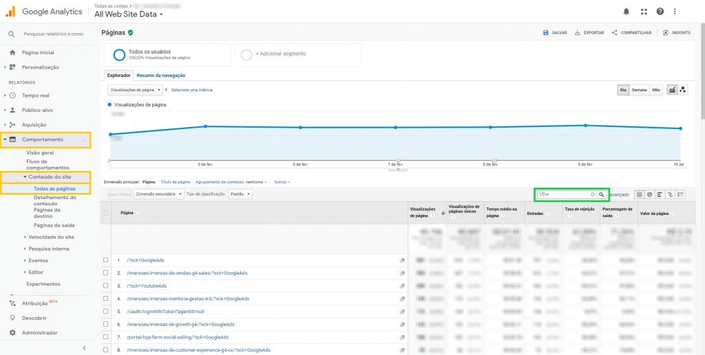 Regex Google Analytics