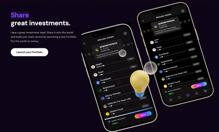 plataforma de investimentos Dub