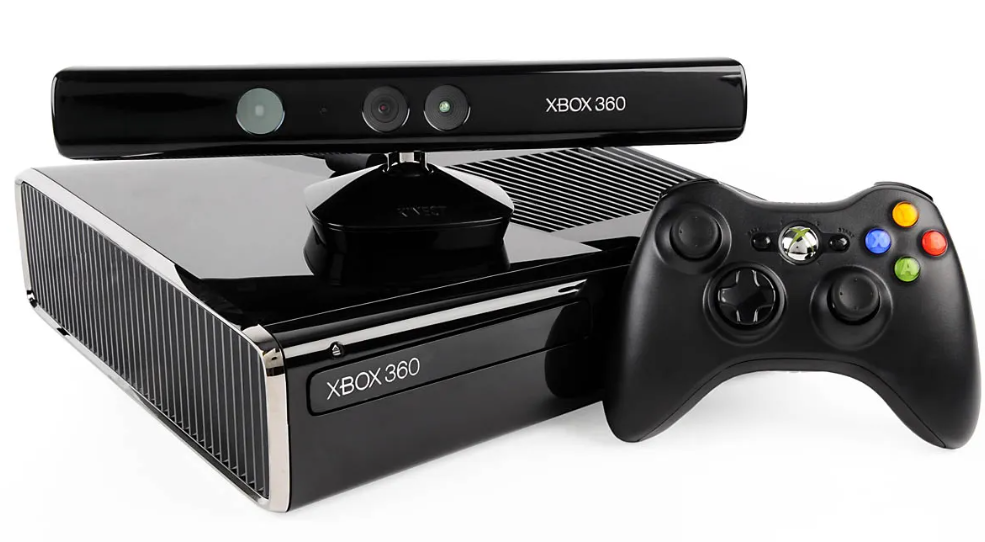 Na imagem, hardwares do Xbox 360 e Kinect, estratégia de diversificação aprofundada no estudo de caso Microsoft