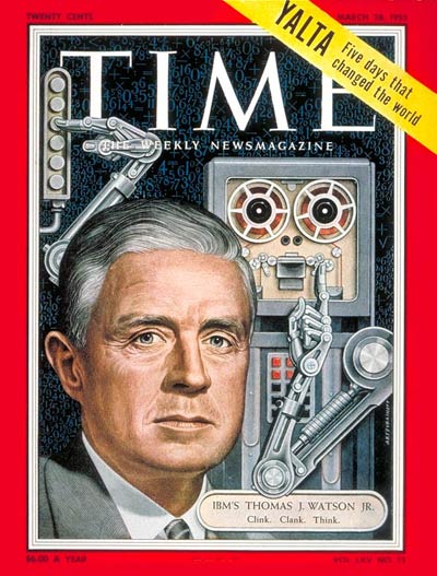 Tom Watson Jr na capa da revista time