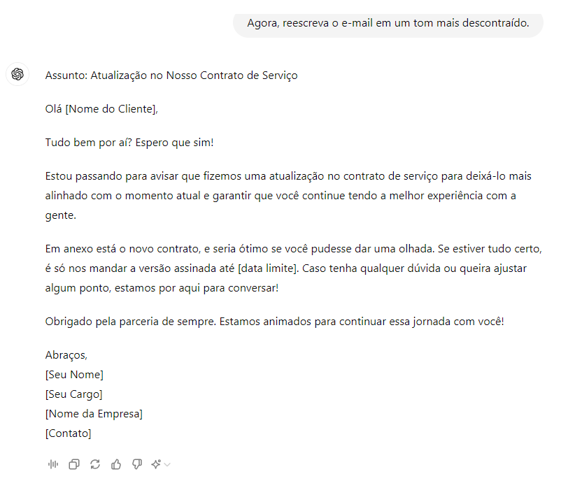 Prompt 2 do Chat GPT para gerar um texto eficaz