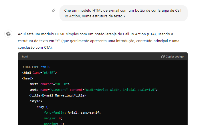 Prompt 12 do Chat GPT para gerar um texto eficaz